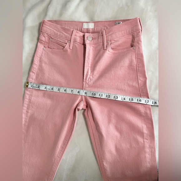 MOTHER Straight Leg Jeans in Soft Pink - Picture 11 of 11